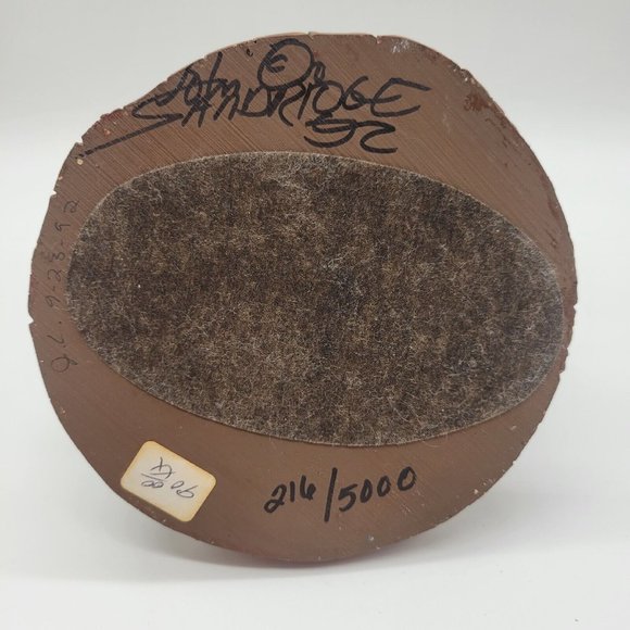 RARE John Solomon Sandridge Papa Cause Sculpture Signed By Artist 1992 Christmas - Picture 10 of 14